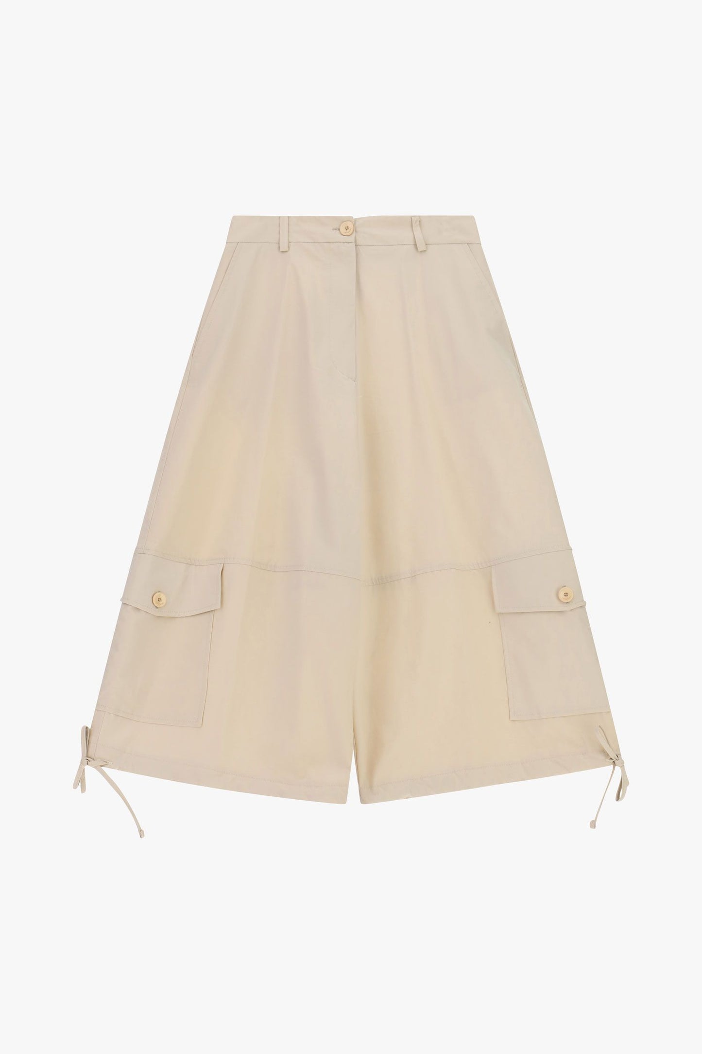 Wide palazzo trousers with patch pockets