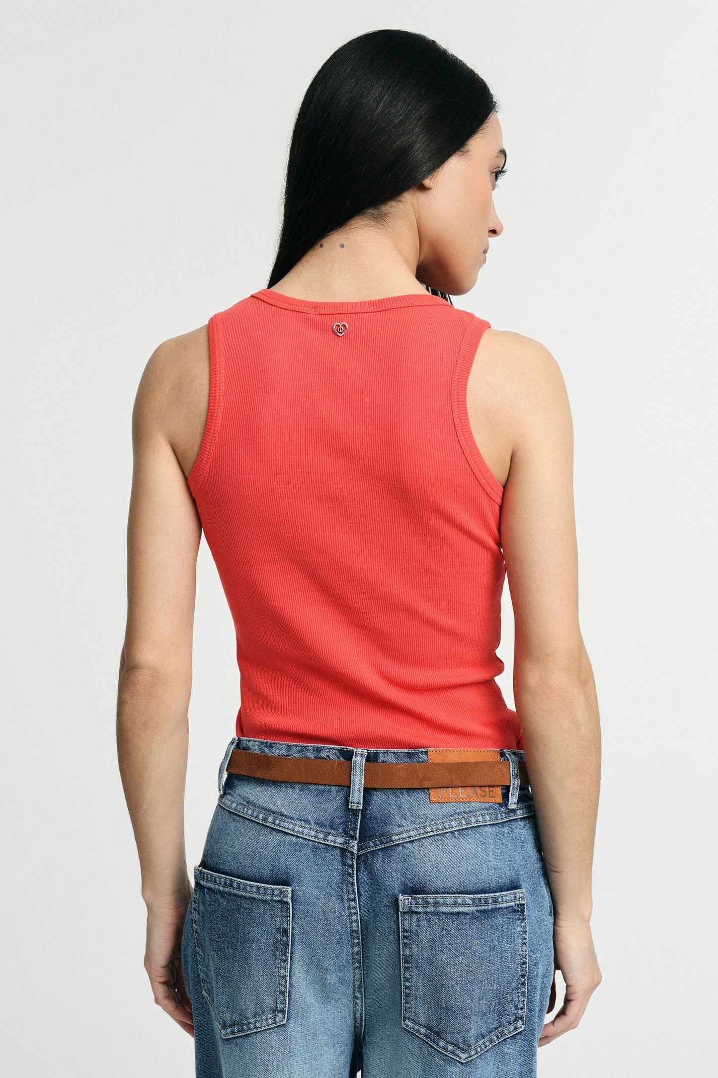 Top sleeveless round neck regular fit