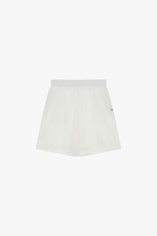 Regular-fit shorts with elastic waist and wide leg – JUST11 women's fashion