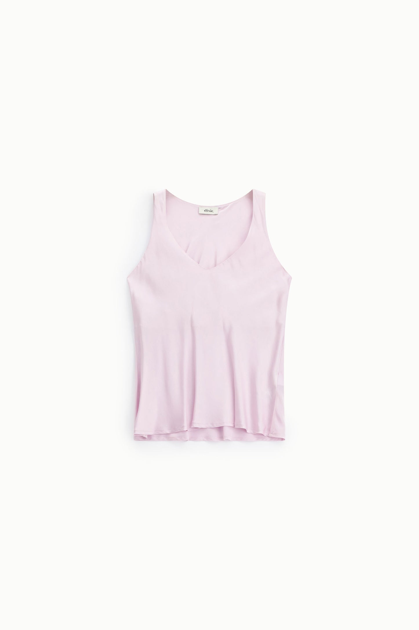 V-neck top straight cut sleeveless
