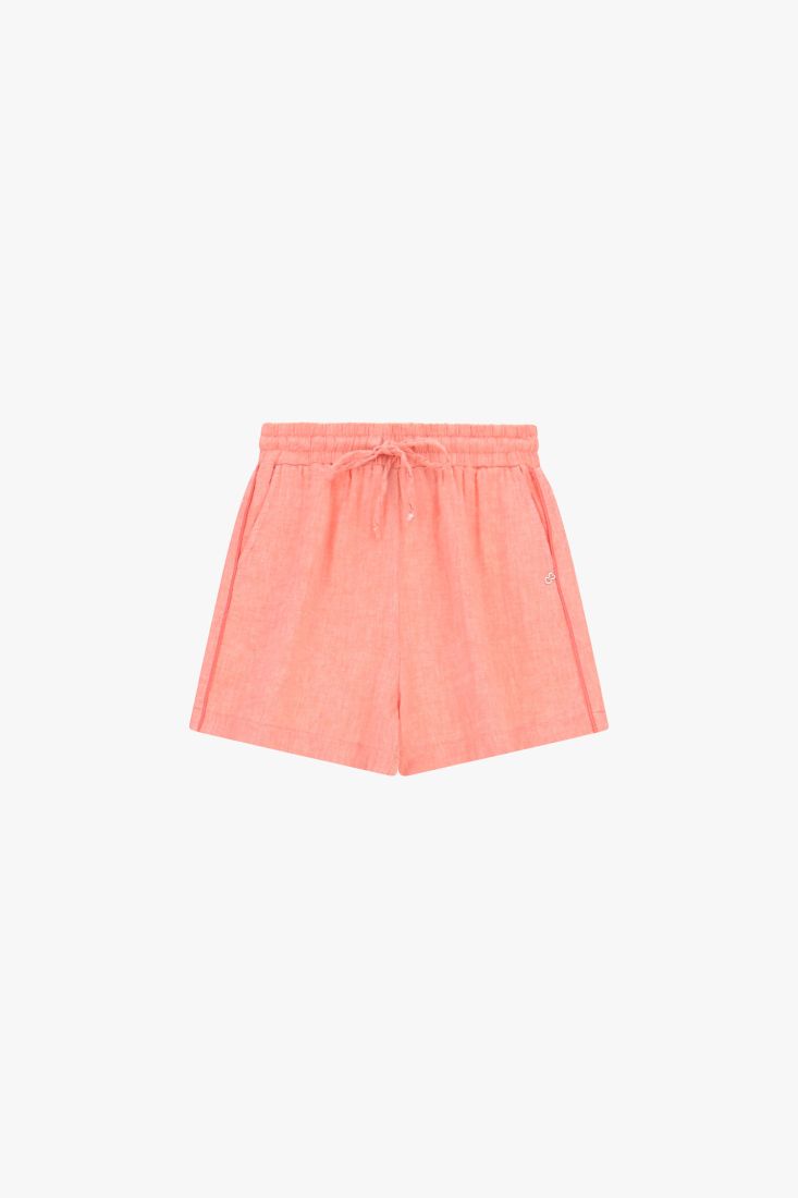Regular-fit shorts with elastic waist and drawstring