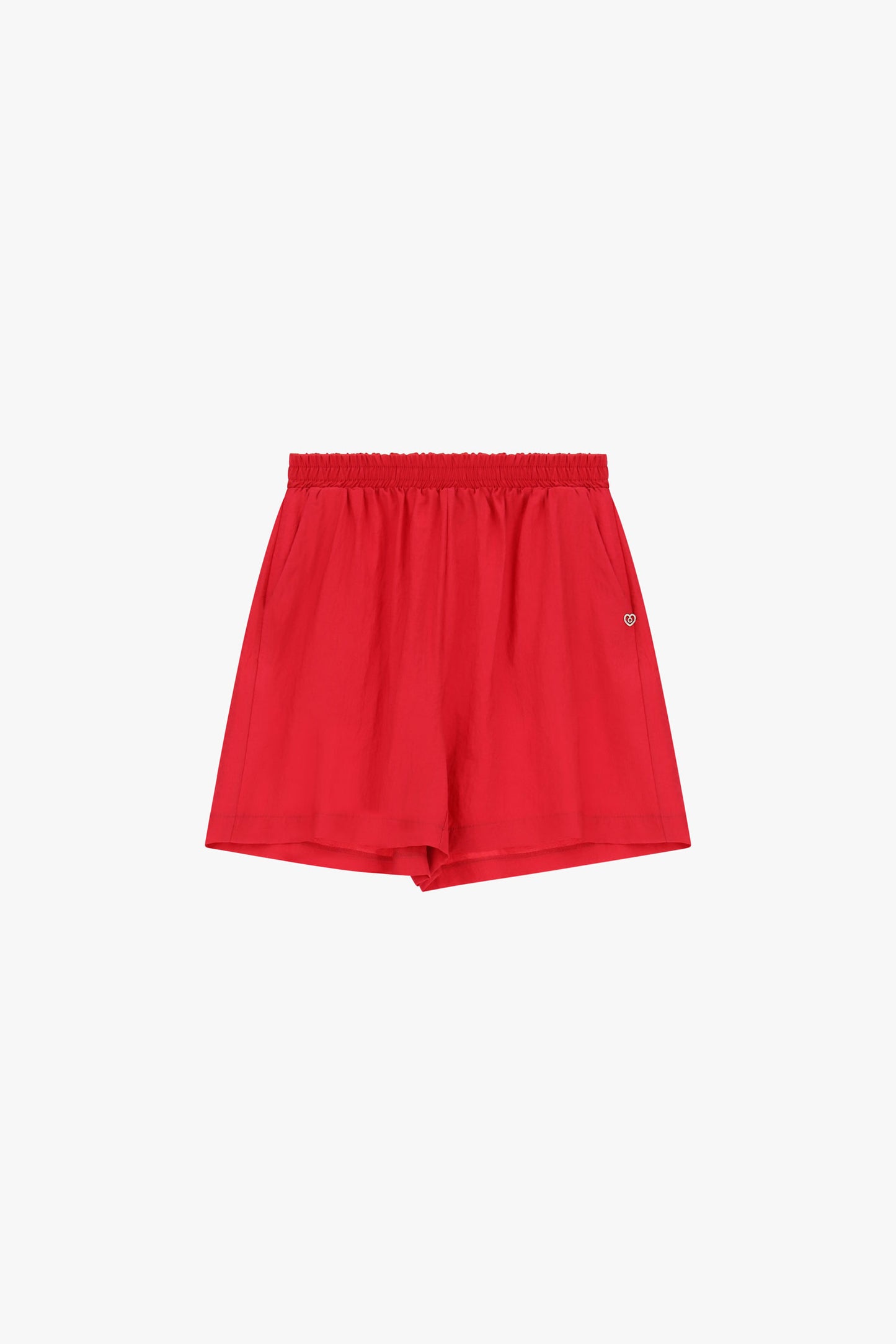 Regular-fit shorts with elastic waist and wide leg