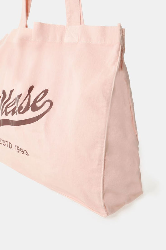 Large shopper bag with logo print – JUST11 women's fashion