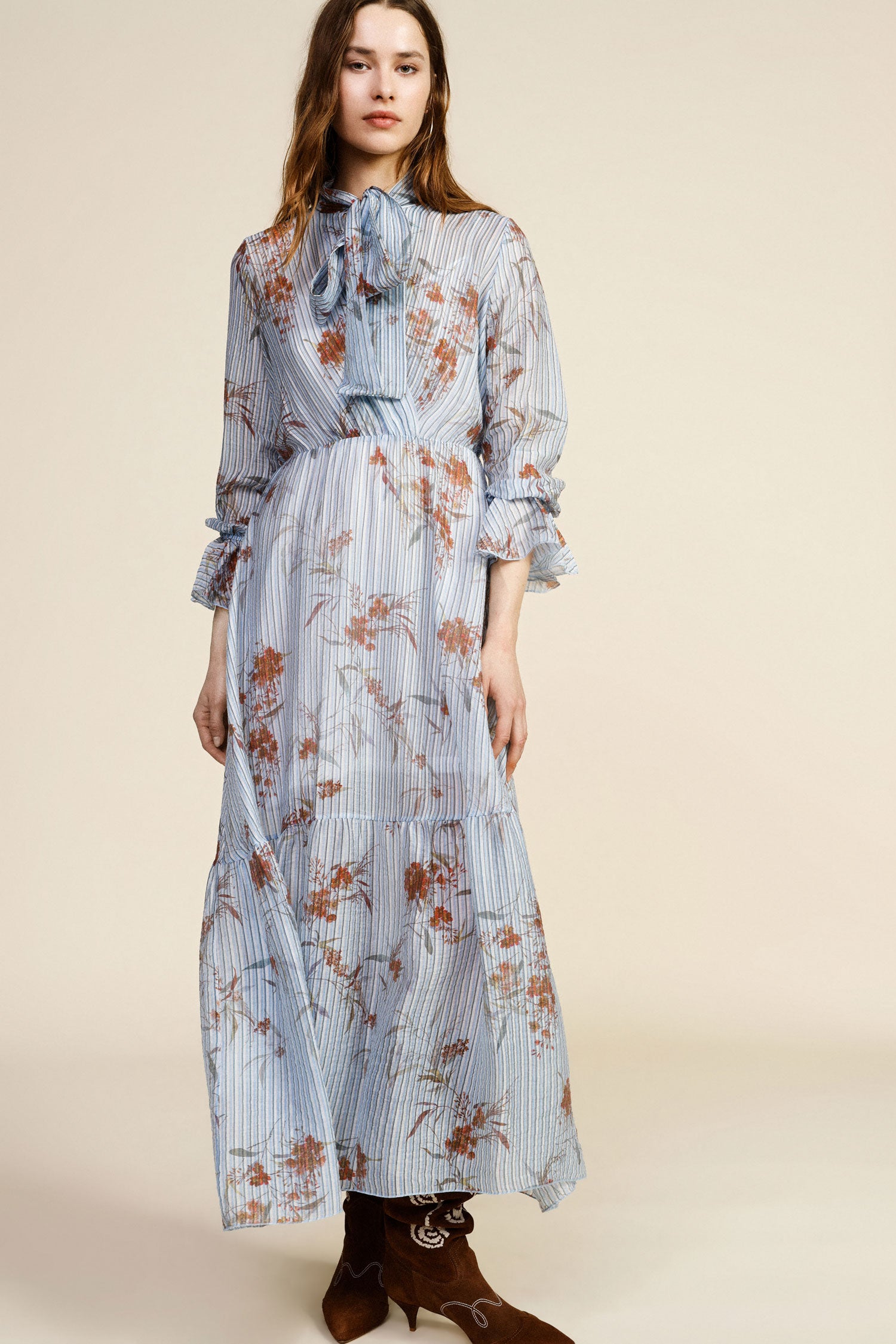 Long floral dress – JUST11 women's fashion