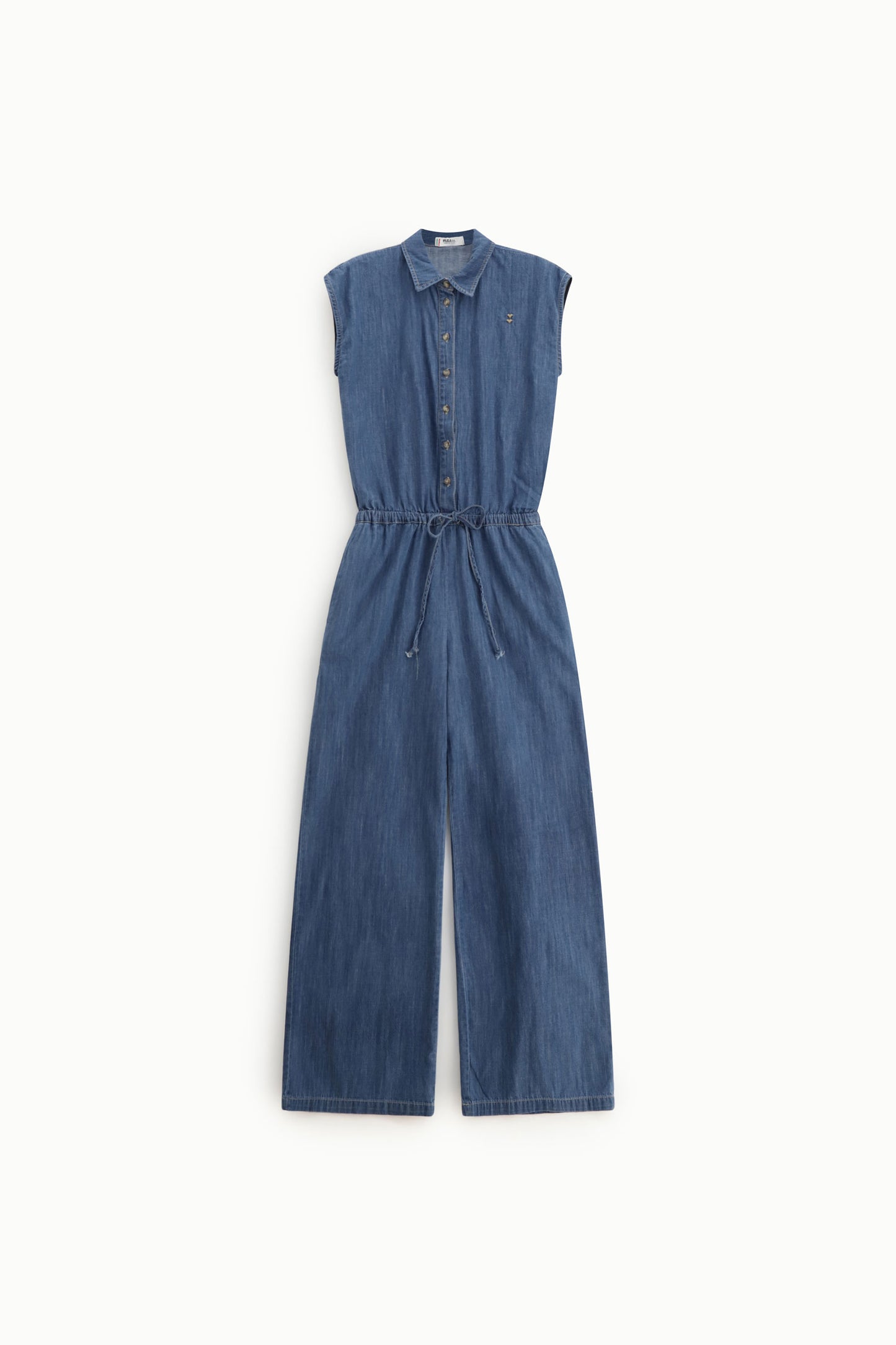 Jumpsuit long with drawstring and front buttons