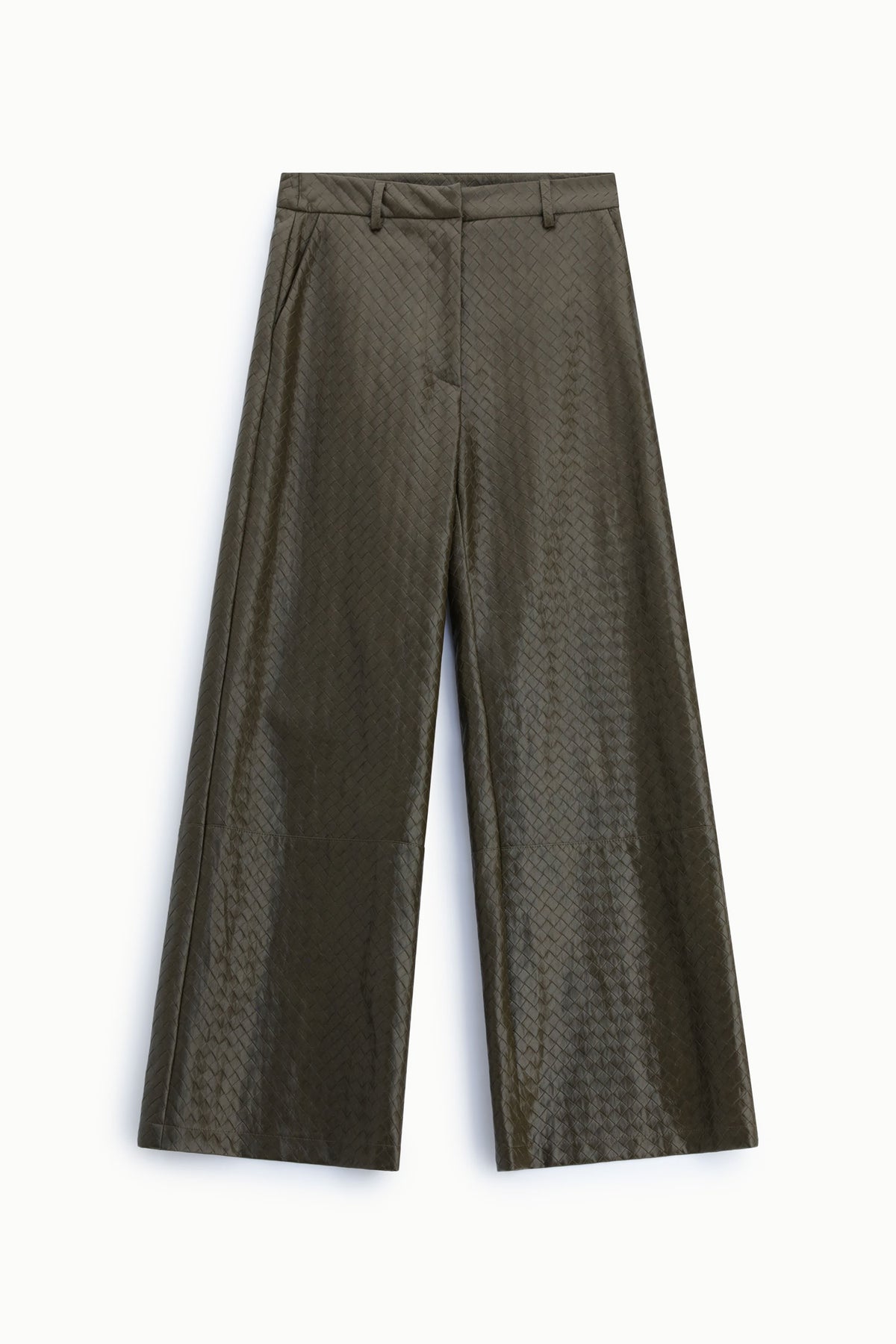 Palazzo trousers printed high rise