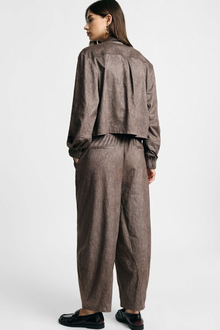 Palazzo trousers high waist with pleats
