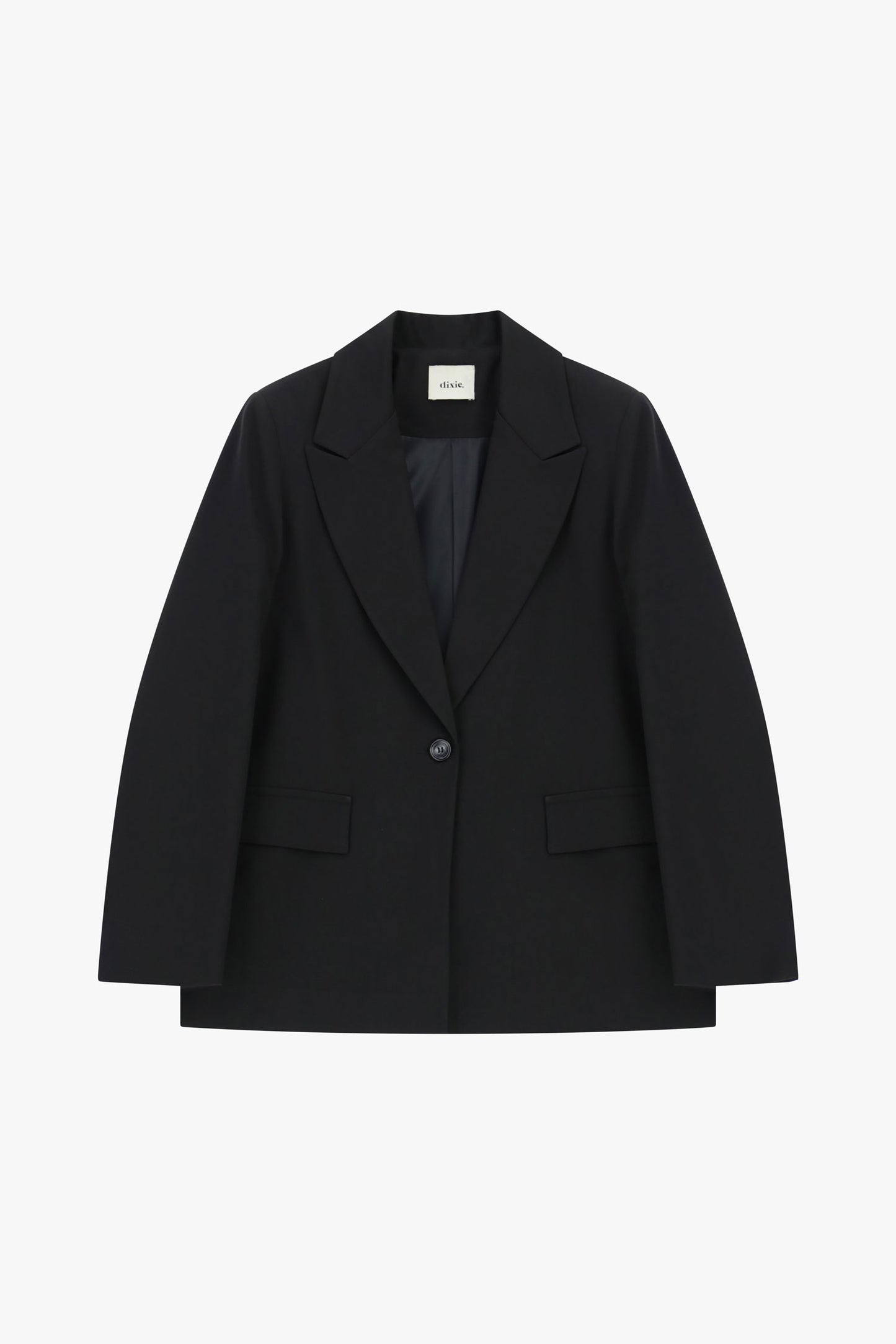 Blazer single-breasted with flap pockets