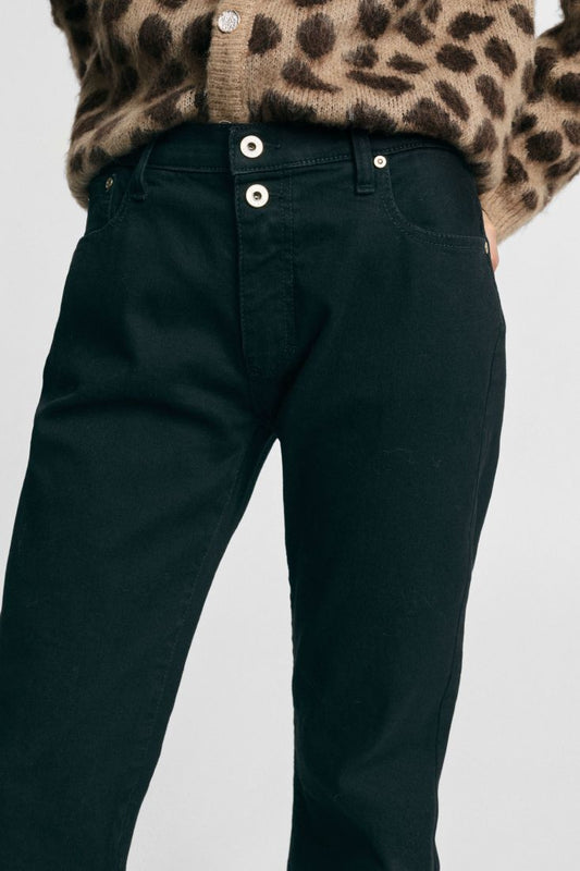 Double-button cigarette trousers