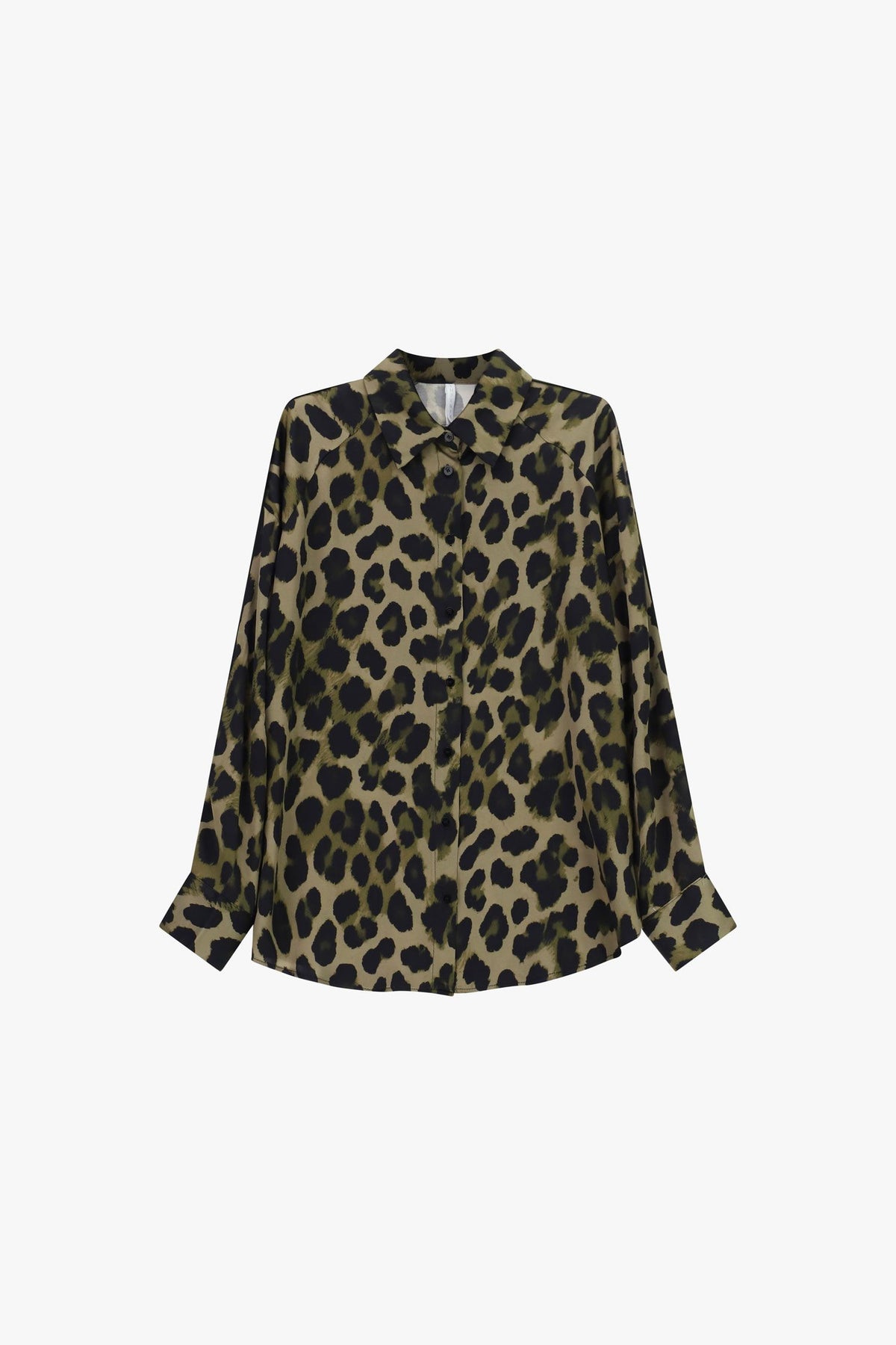 Shirt with animal print regular-fit buttoned