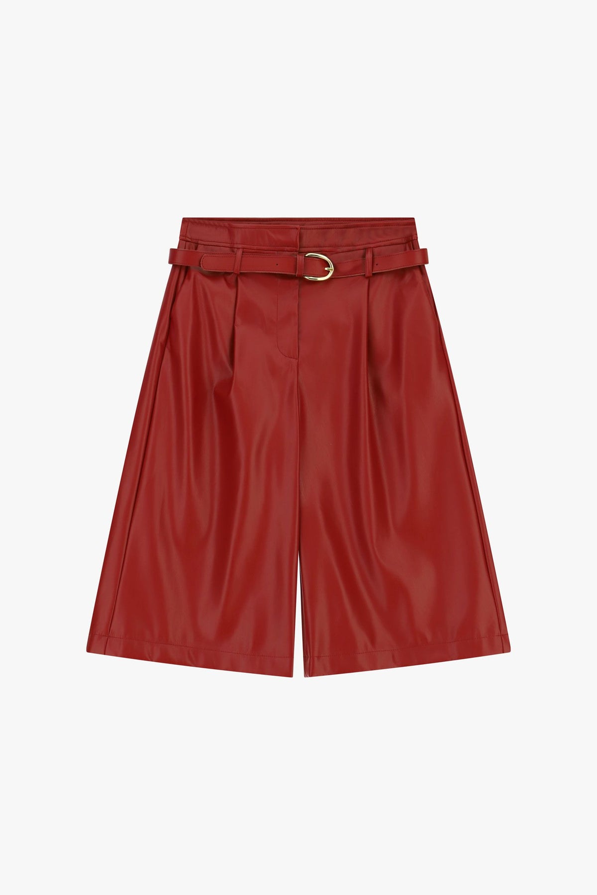 Bermuda shorts high waist with matching belt