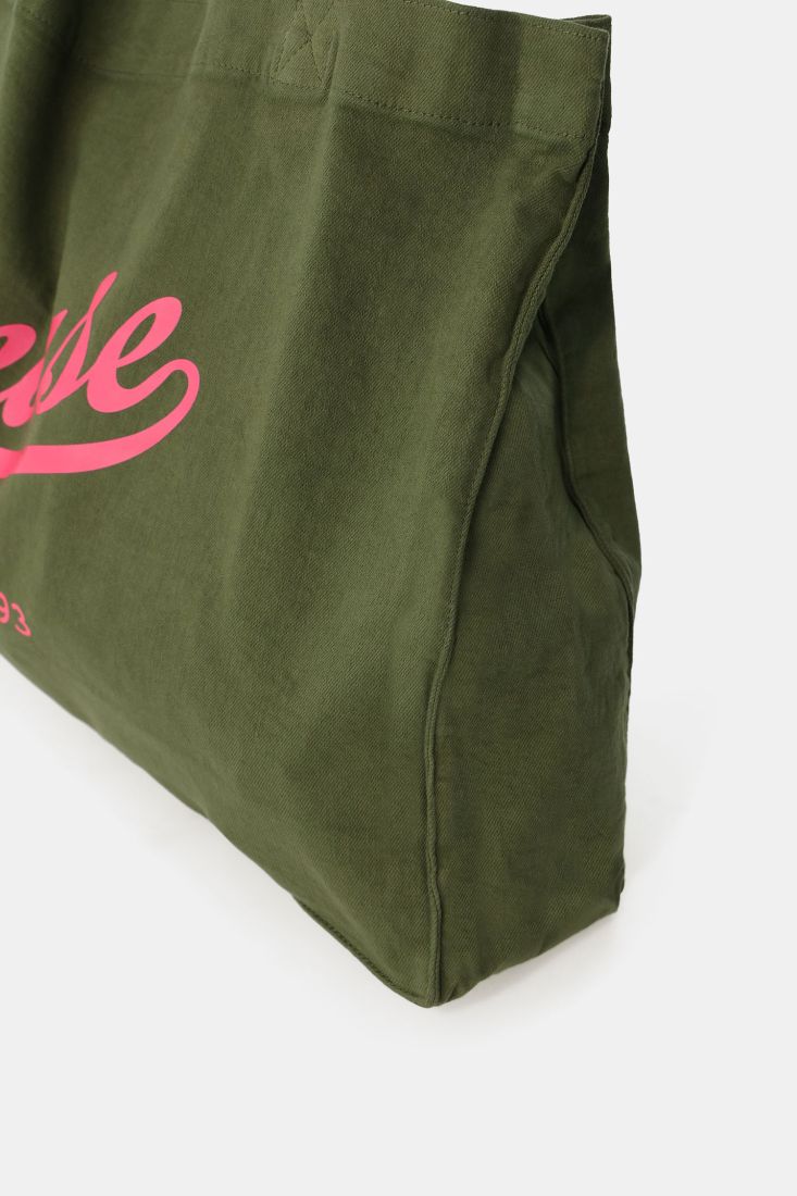 Large shopper bag with logo print