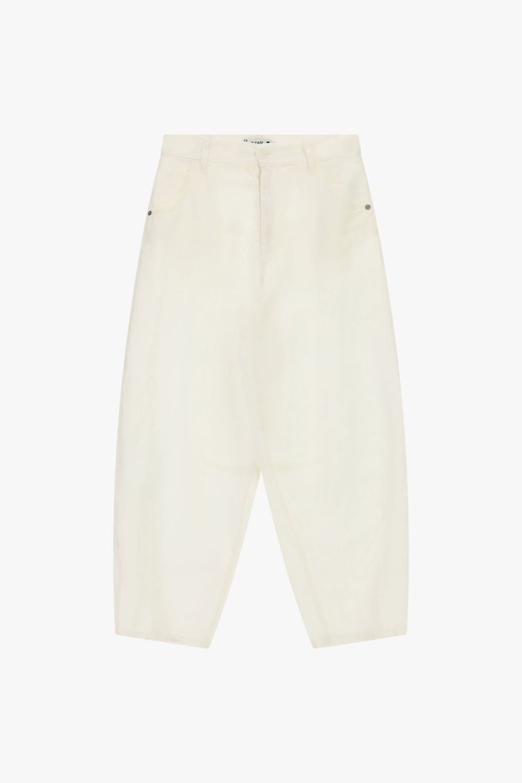 Trousers wide-leg high-rise with pockets