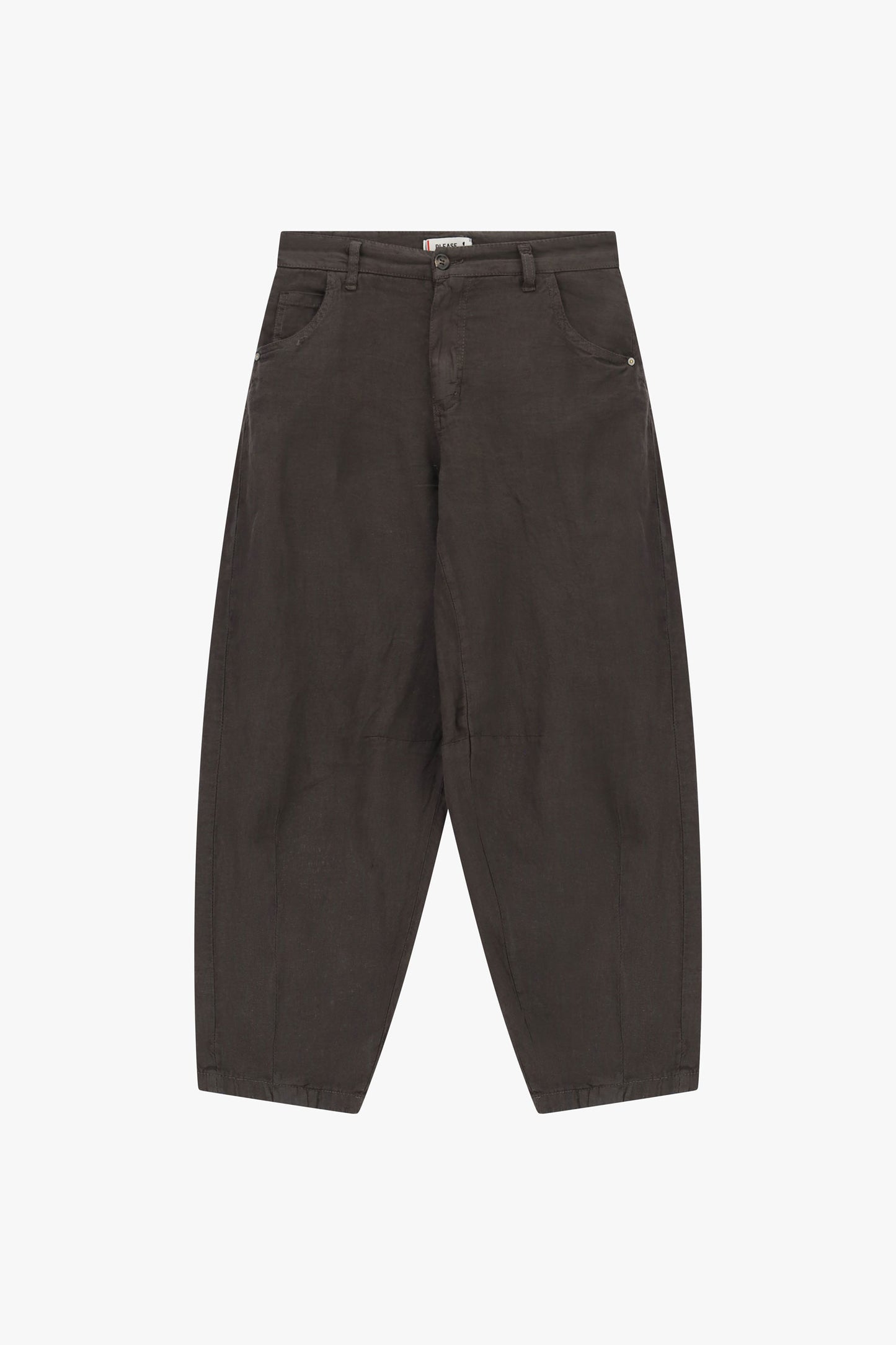 Trousers wide-leg high-rise with pockets