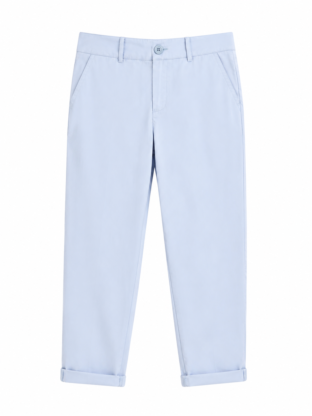 Essential Cotton Straight-Leg Pants