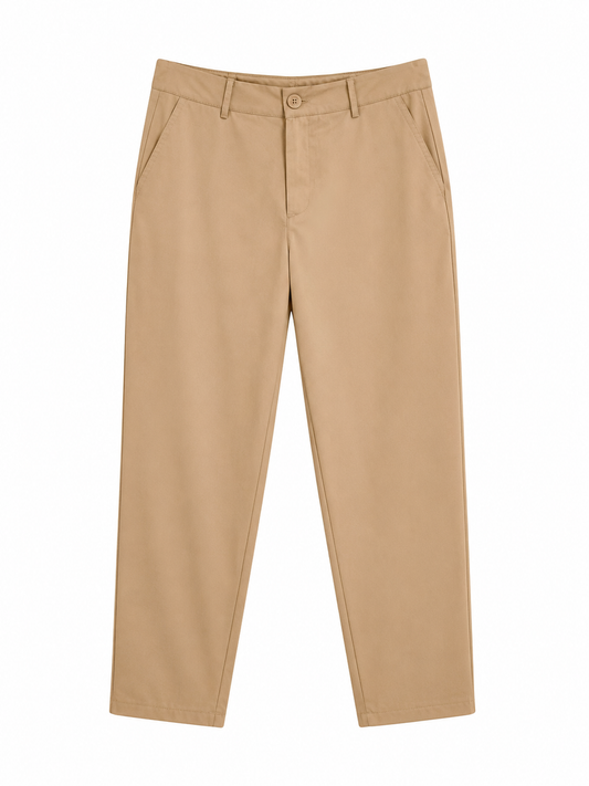 Essential Cotton Straight-Leg Pants – JUST11 women's fashion