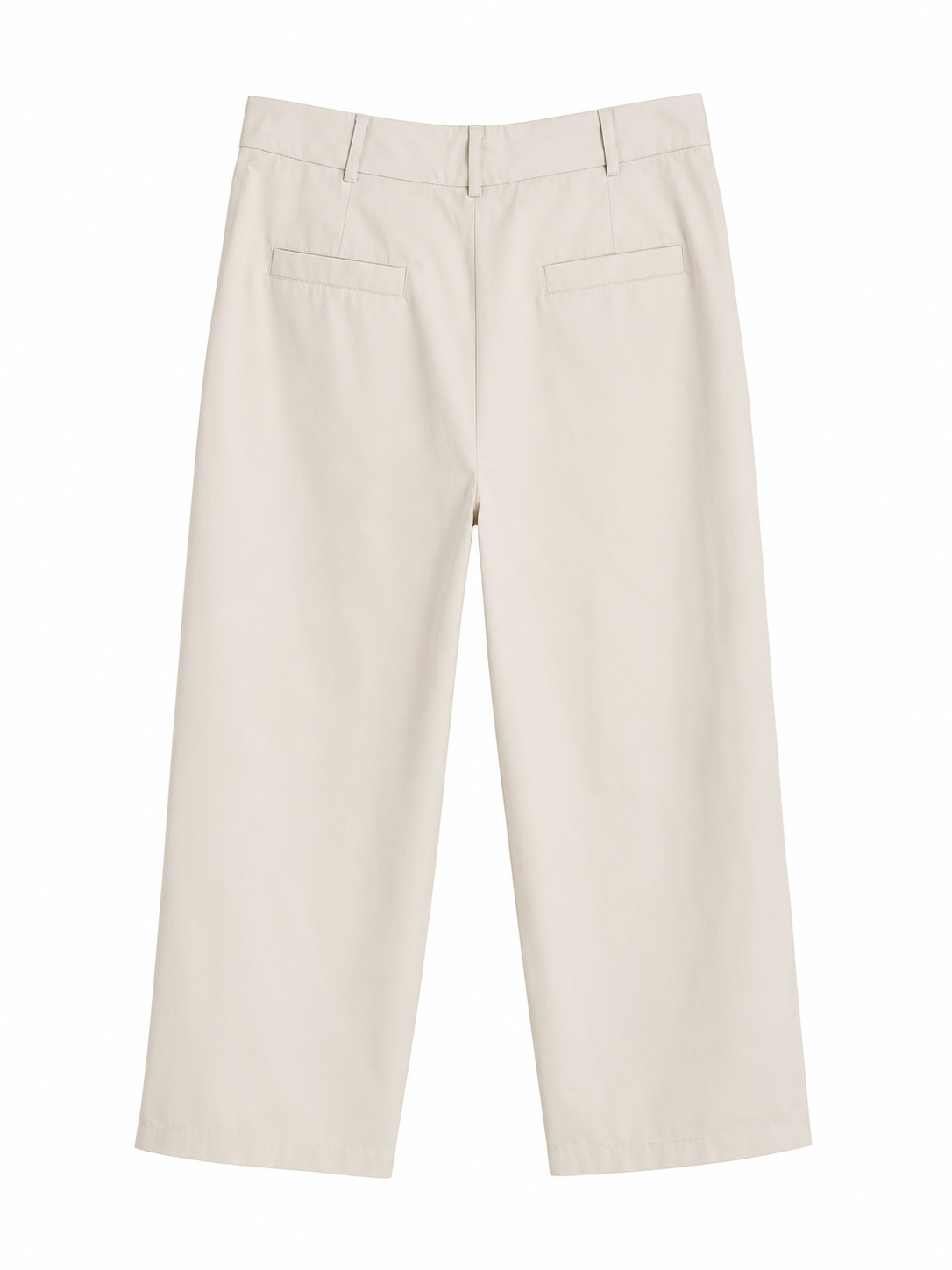Essential Cotton Straight-Leg Pants