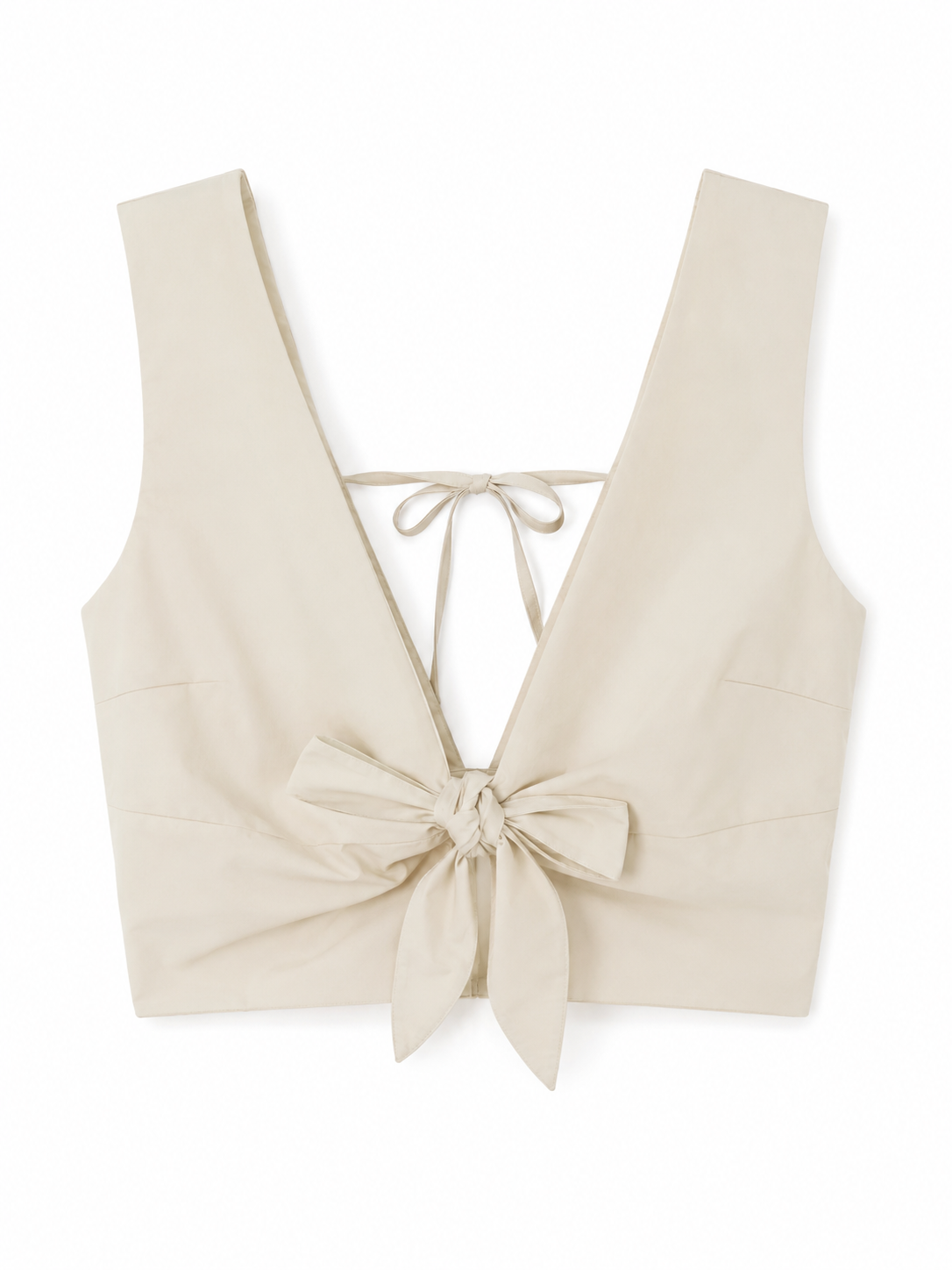 Luna Tie-Front Crop Top – JUST11 women's fashion