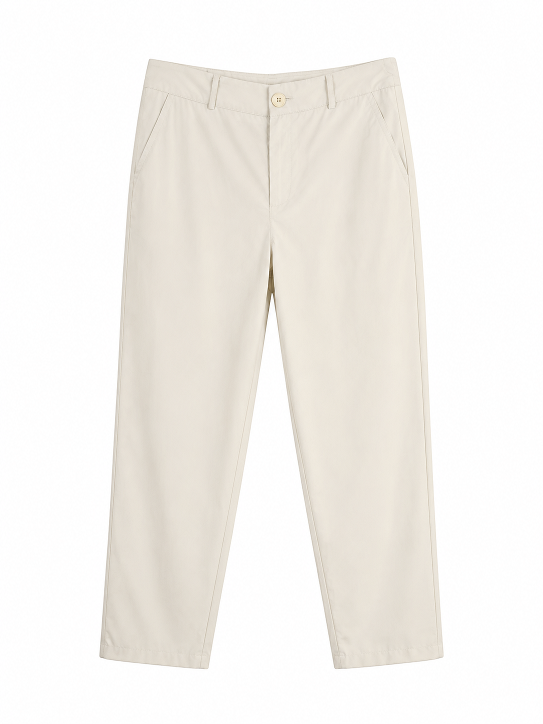 Essential Cotton Straight-Leg Pants
