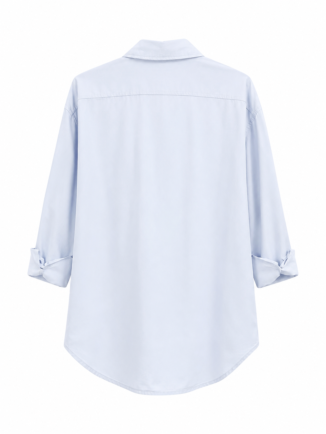 Oversized button-up shirt paired with matching drawstring short