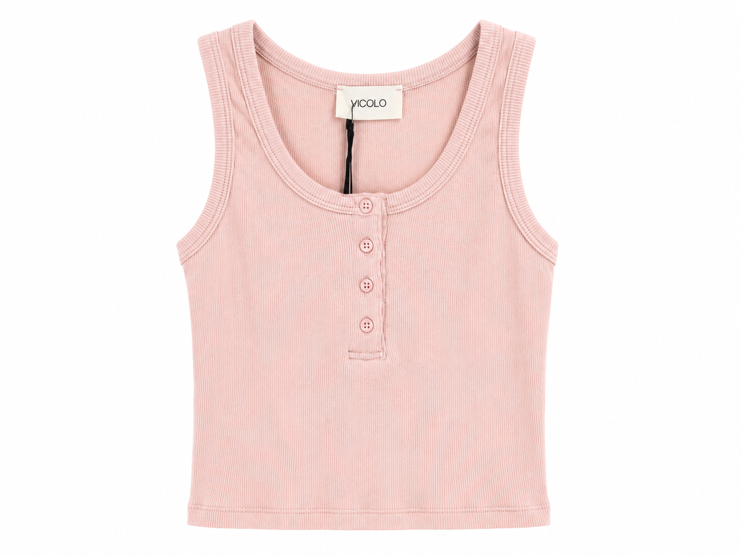Everyday Ribbed Button Tank – JUST11 women's fashion