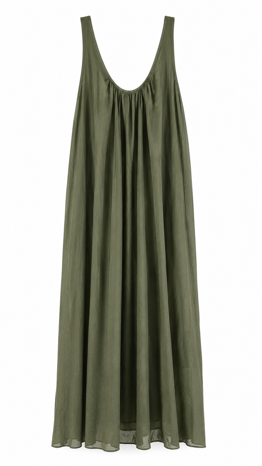 Olive Flow Maxi Dress – JUST11 women's fashion