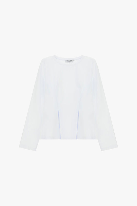 Long-sleeved t-shirt with straight cut